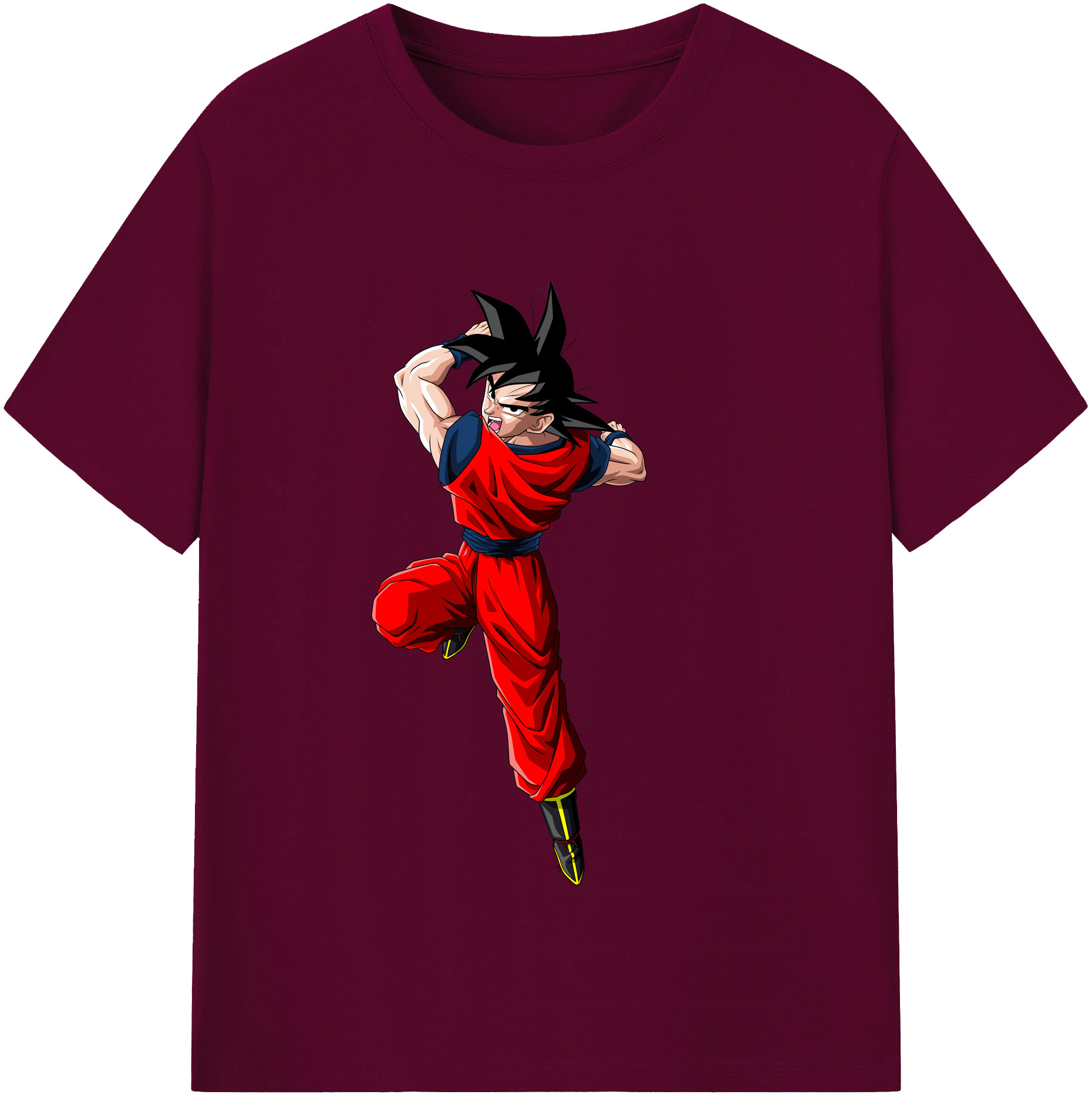 （画像用） ドラゴンボール 孫悟空（そん ごくう）Son Goku カカロット DRAGON BALL Kakarotto レディースカジュアルプリントTシャツ（綿100％）